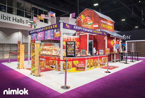Themed Trade Show Exhibit | Krispy Krunchy Chicken
